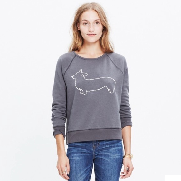 Madewell Tops - Madewell Corgi Sweater Gray